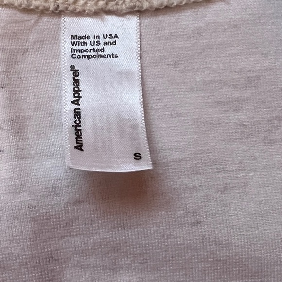 American Apparel deep v-neck long sleeve top, S - Picture 2 of 3